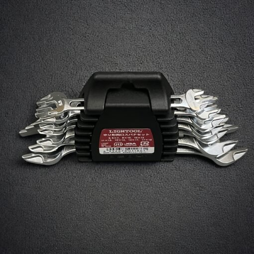 Asahi LSXS7 double open end LIGHTOOL Metric wrench set Japan