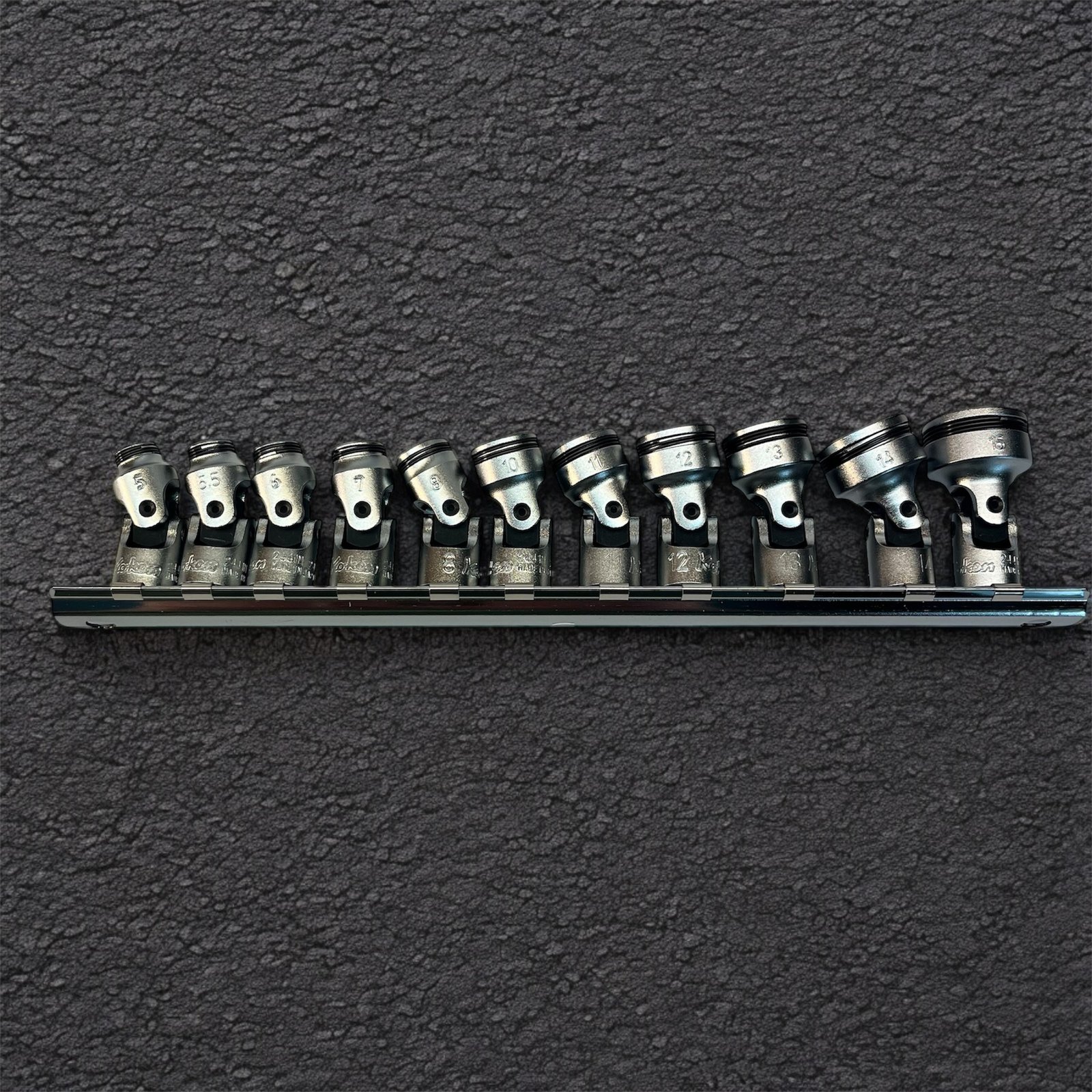 Ko-ken RS2441M/11 1/4" drive Universal NUT GRIP® 5mm-15mm - 11 piece Socket set