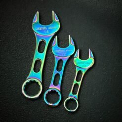 Asahi LCWU TITANIUM ION PLATED STUBBY WRENCHES 10MM 12MM 14MM