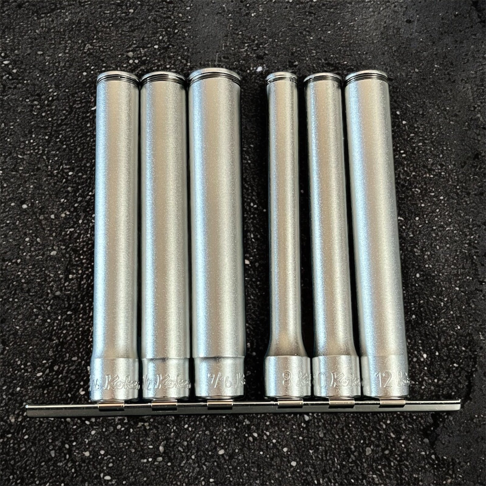 Ko-ken RS3350AM/6-L120 3/8″ Drive NUT GRIP® Socket Set 6-piece SAE/Metric
