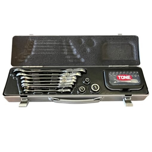 TONE RMFQ700BR FLEX-HEAD RATCHET WRENCH KIT WITH BRS20 BIT SET