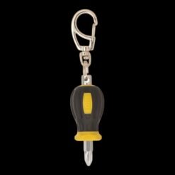 Tone G-052BY +2 Phillips key chain screwdriver Yellow
