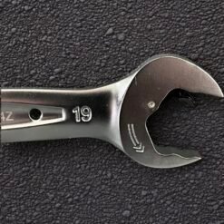 Tone RMFQ700 Flex-head box ratchet wrench set with quick-ratchet open end