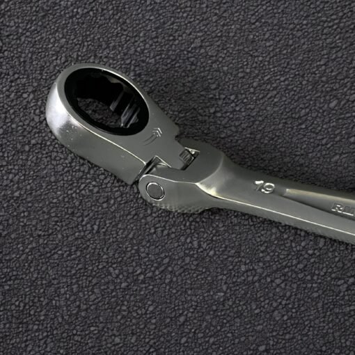 Tone RMFQ700 Flex-head box ratchet wrench set with quick-ratchet open end