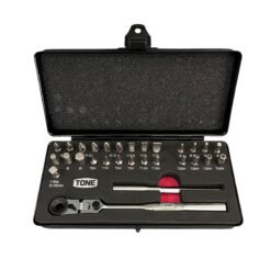 Tone BFRS27 29-piece Ratcheting bit set black metal case
