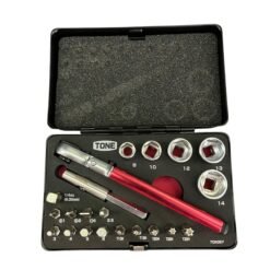 Tone L-MIX21920MBK 21-piece bit set in Black Metal Case