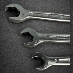 Tone RMFQ300 ratcheting flex-head wrench set with quick ratchet open end