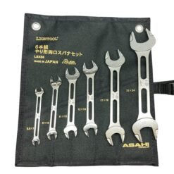 Asahi LSXS6 Double Open End LIGHTOOL Wrench Set in Bag