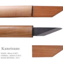 Kanetsune KB-612 Kanetsune SK-4 48mm Cherrywood Kiridashi Knife for Carving & Bamboo