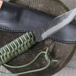 Masano Toyokuni TKA-012 Ren 4.52" Damascus Fixed Blade Hunting Camp Knife