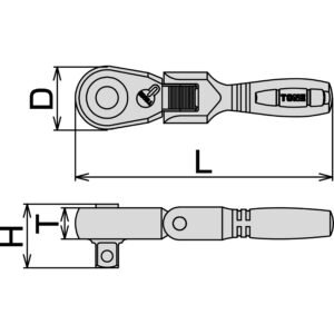 Tone mini 3/8 flex head ratchet Made in Japan