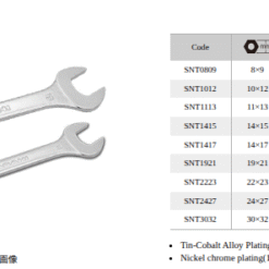 Asahi SNT0500 SN series thin open end wrench set Japanese hand tools