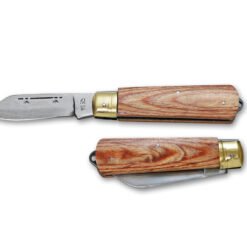 Kanetsune KT-407 Electrician's Wood Handle Folding Pocket Knife