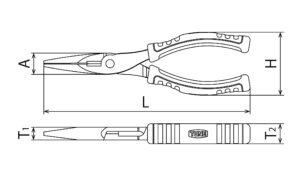 Tone RP-150GW Suberan non-slip needle nose pliers