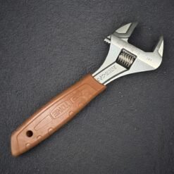 Tone MWR-250 Hyper Worm Monkey Wrench (with scale) | Adjustable | wood color grip