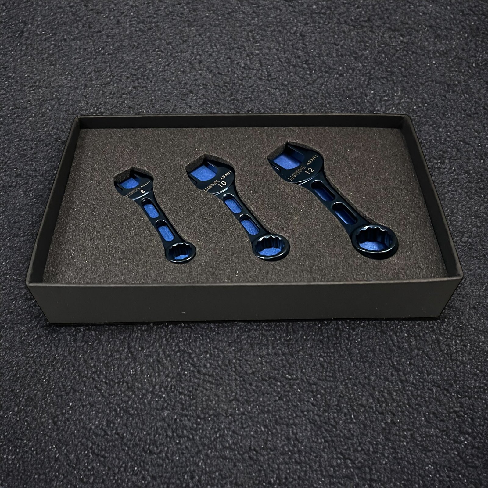 Asahi LCWUS30A LCWUS30K mini combination spanner set 8 10 12 mm Ion plating