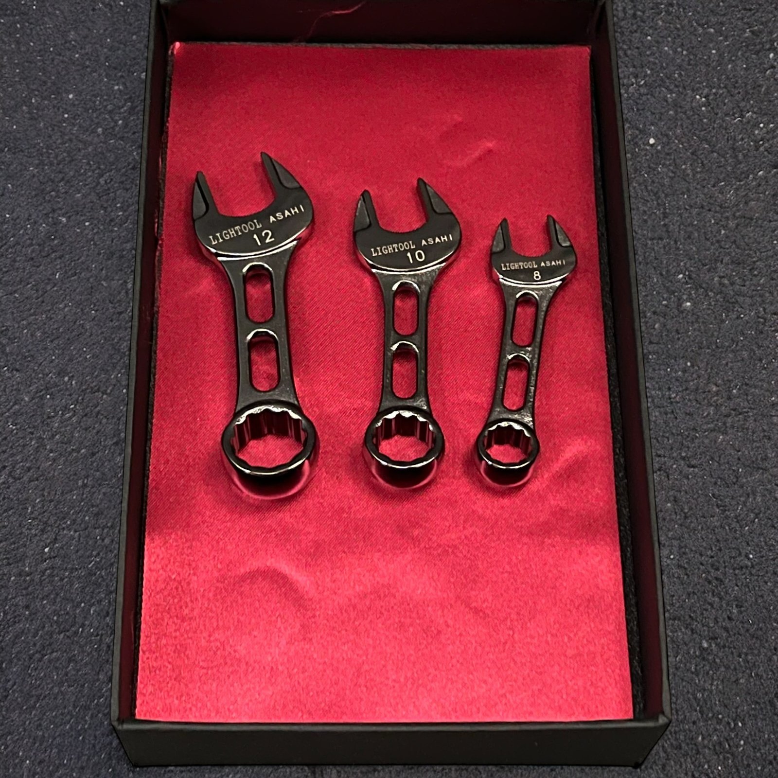 Asahi LCWUS30A LCWUS30K mini combination spanner set 8 10 12 mm Ion plating