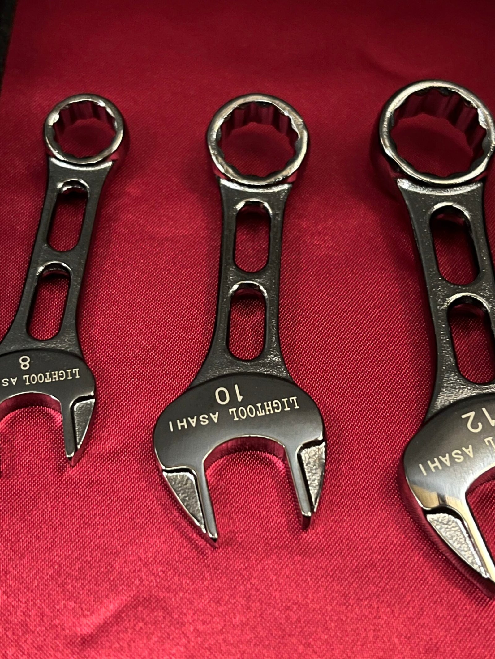 Asahi LCWUS30A LCWUS30K mini combination spanner set 8 10 12 mm Ion plating