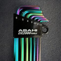 AQKS710R Tactile Catcher Ball Long Ballpoint Hexagon Key Wrench 7Pcs.(Rainbow)