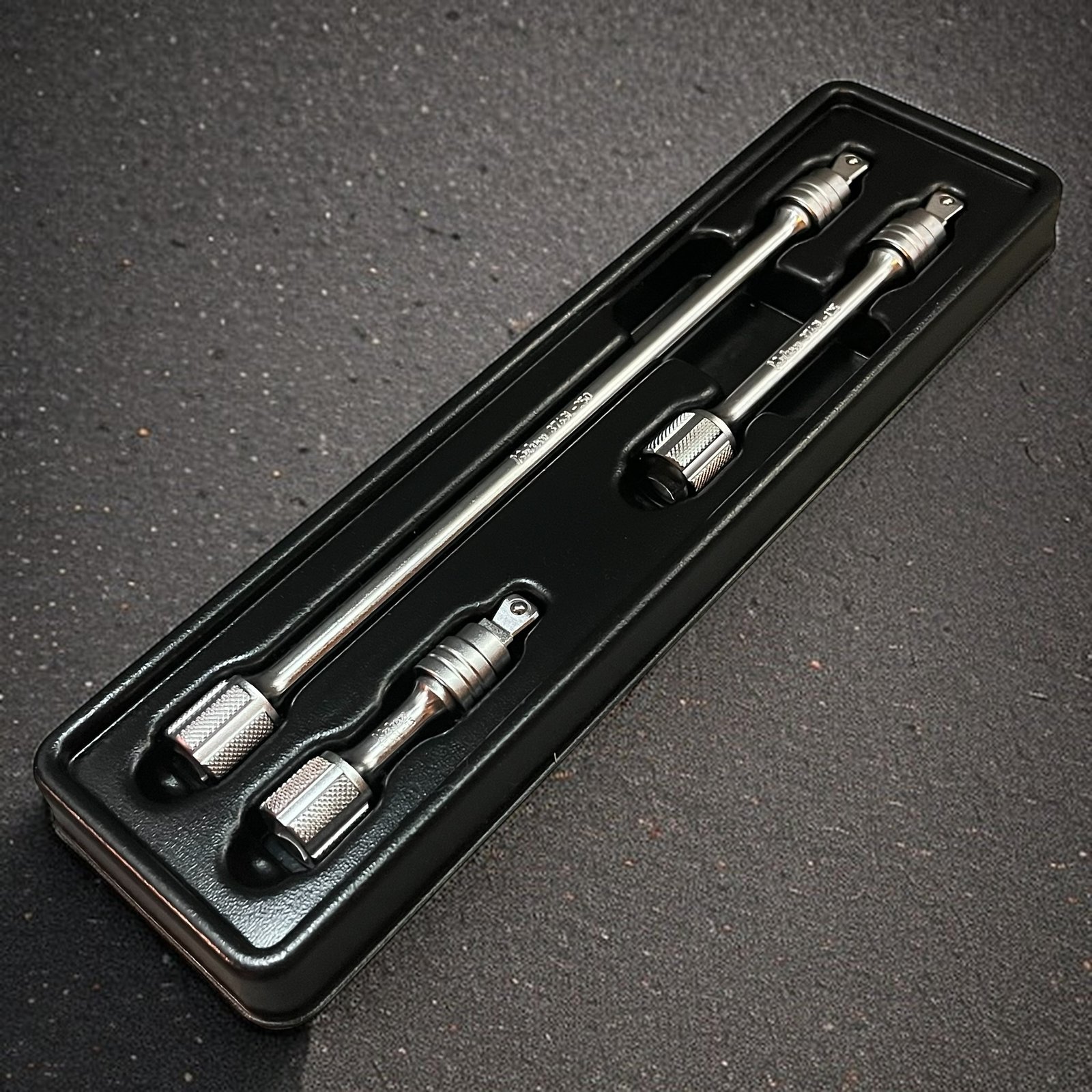 Koken 3/8" Dr. Locking Wobble-Fix Extension Bars - 3pc Set PK3763L/3