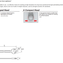ASAHI LSX-series double open ended wrenches with lightool cuts