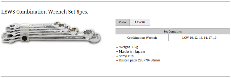 Asahi LEWS6 Set Lightool 