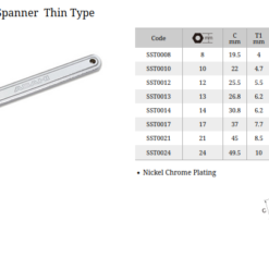 Asahi SST Single Open End Spanner Thin Type