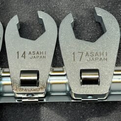 Asahi VCFS370 Flare nut Crowfoot Wrench Set 3/8: Drive Metric 8mm - 22mm