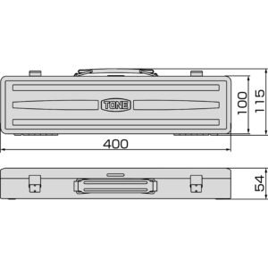 Tone MCT2 Metal Tool Case 400mm Made in Japan Tonical Tools 